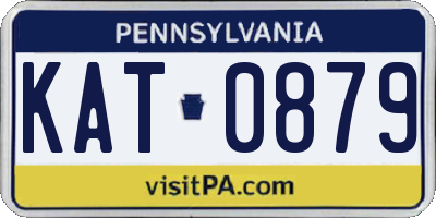 PA license plate KAT0879