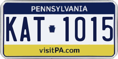 PA license plate KAT1015