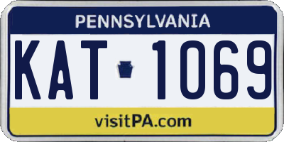 PA license plate KAT1069