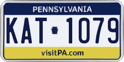 PA license plate KAT1079