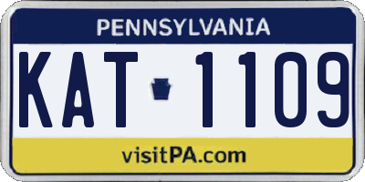 PA license plate KAT1109