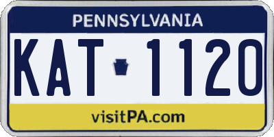 PA license plate KAT1120