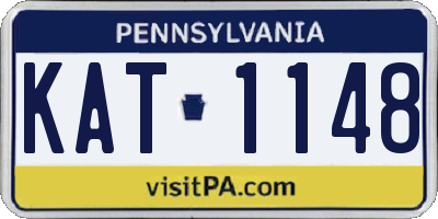 PA license plate KAT1148