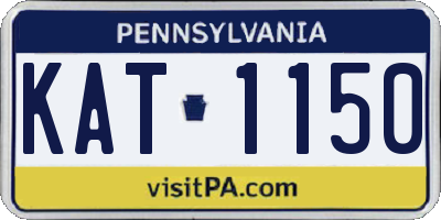 PA license plate KAT1150