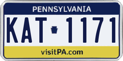 PA license plate KAT1171