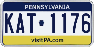 PA license plate KAT1176