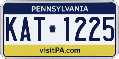 PA license plate KAT1225