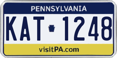 PA license plate KAT1248