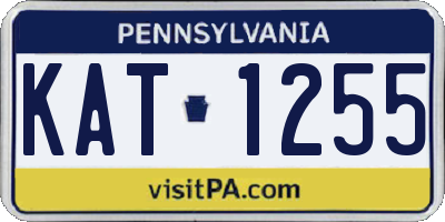 PA license plate KAT1255