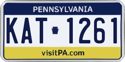 PA license plate KAT1261
