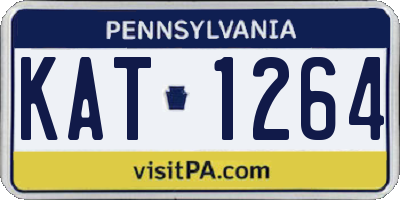 PA license plate KAT1264