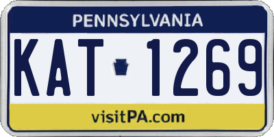 PA license plate KAT1269