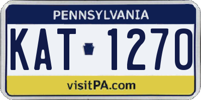 PA license plate KAT1270
