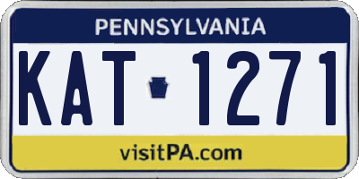 PA license plate KAT1271