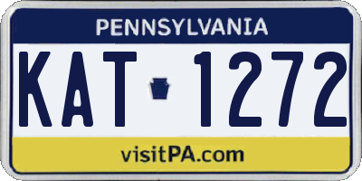 PA license plate KAT1272