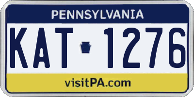 PA license plate KAT1276