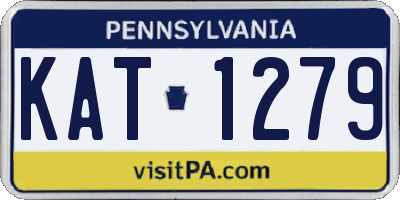 PA license plate KAT1279