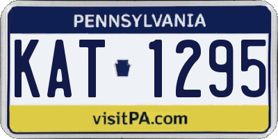 PA license plate KAT1295