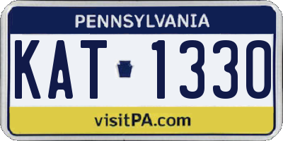 PA license plate KAT1330