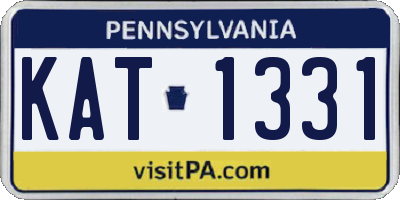 PA license plate KAT1331