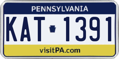 PA license plate KAT1391