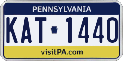 PA license plate KAT1440