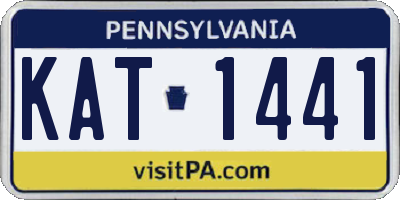 PA license plate KAT1441