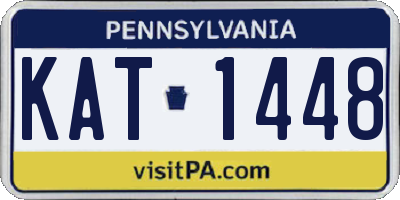PA license plate KAT1448