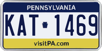 PA license plate KAT1469