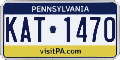 PA license plate KAT1470