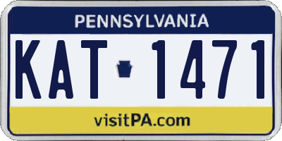 PA license plate KAT1471