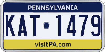 PA license plate KAT1479