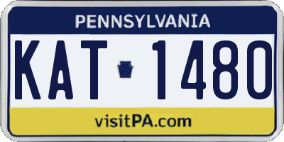 PA license plate KAT1480