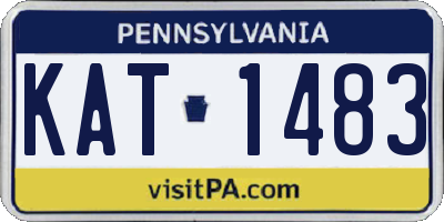 PA license plate KAT1483