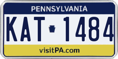 PA license plate KAT1484