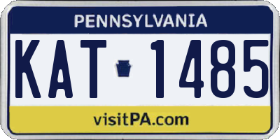 PA license plate KAT1485