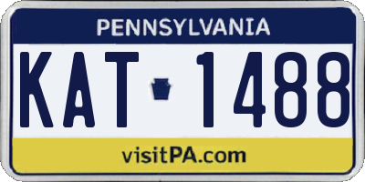 PA license plate KAT1488