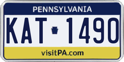 PA license plate KAT1490
