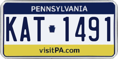 PA license plate KAT1491