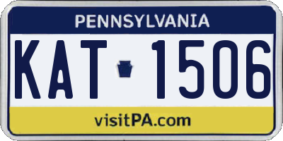 PA license plate KAT1506
