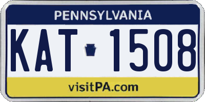 PA license plate KAT1508