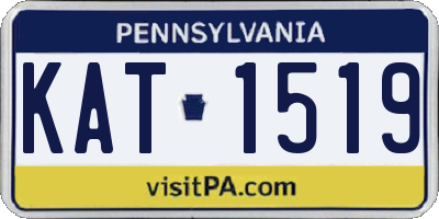 PA license plate KAT1519