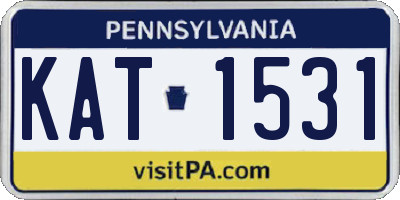 PA license plate KAT1531