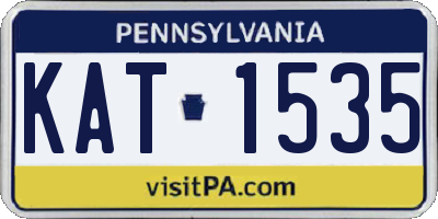 PA license plate KAT1535