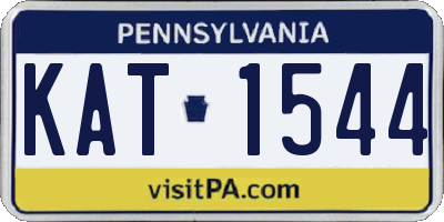PA license plate KAT1544