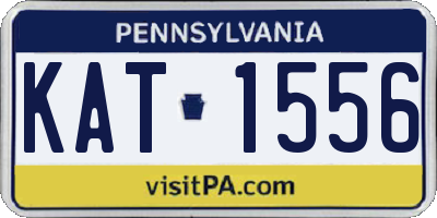 PA license plate KAT1556