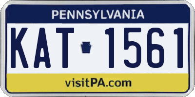 PA license plate KAT1561