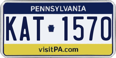 PA license plate KAT1570