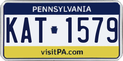 PA license plate KAT1579