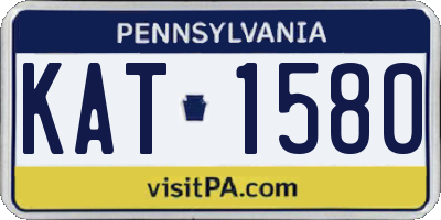 PA license plate KAT1580